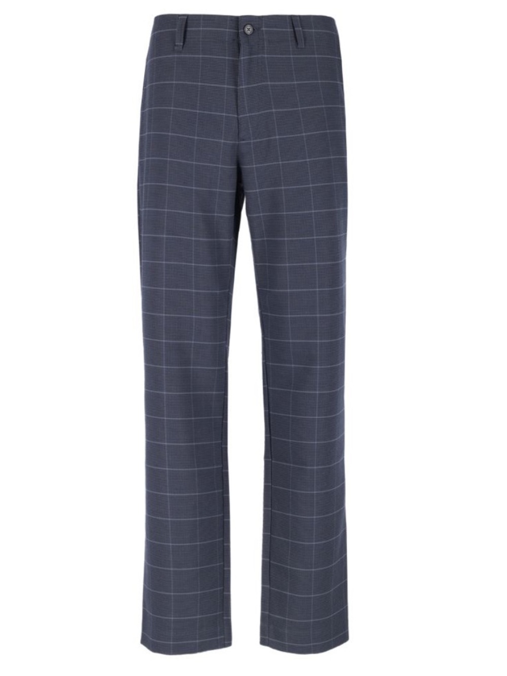 J Lindeberg Men’s Dark Grey Windowpane Plaid Straight-Leg Trousers Sz 32